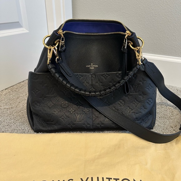 Authentic Louis Vuitton Maida Hobo (Black) with Electric Blue suede - Picture 6 of 6